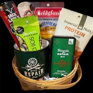 Cute gift basket for the bicycle lover!